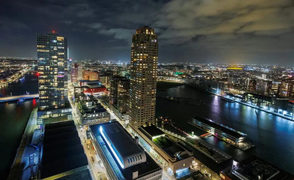 De stad in de nacht